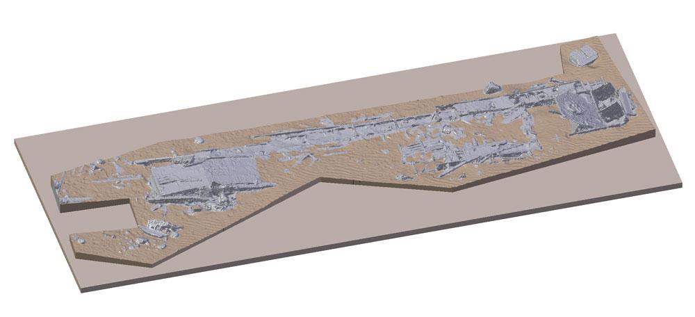 3d printed shipwreck model
