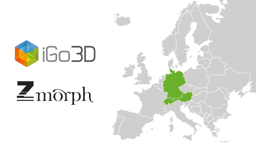 Map with countries where iGO3D sells ZMorph VX