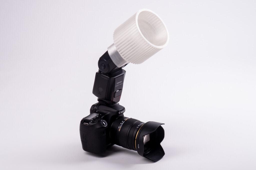 3D printed PMMA light diffusor.